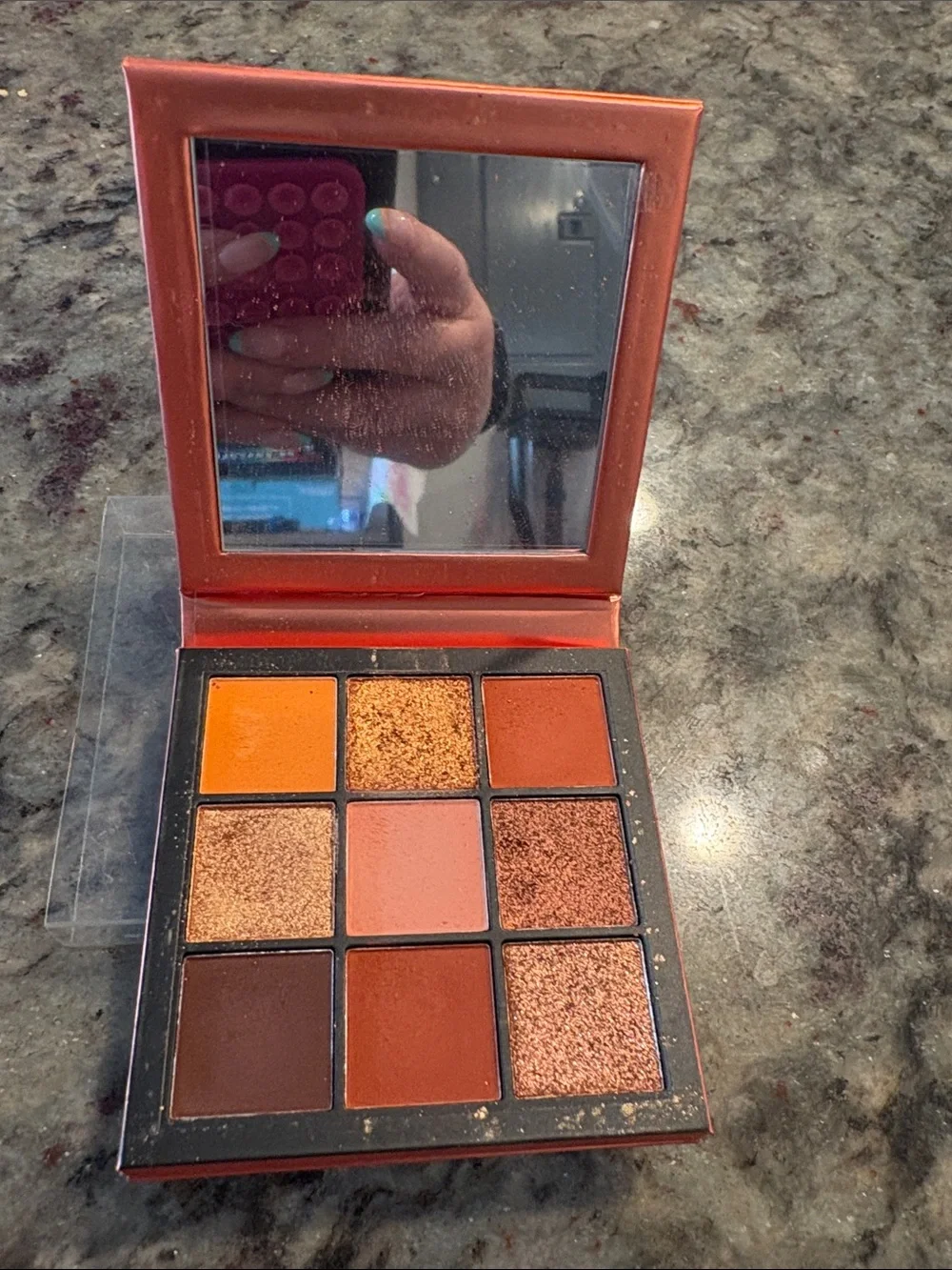 HUDA BEAUTY Topaz Obsessions Eyeshadow Palette - Copper Bronze Orange